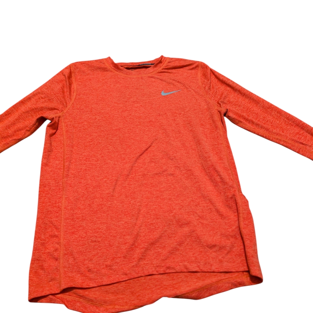 Nike Dri-FIT Athletic Shirt Orange Women's Small Activewear Athleisure Gym - Picture 2 of 5
